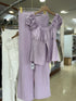 Trendy Runched Top with Bootcut Trousers